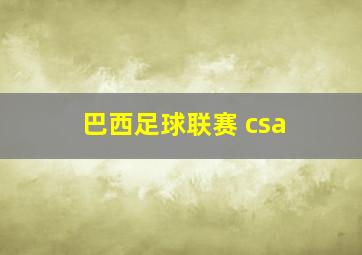 巴西足球联赛 csa